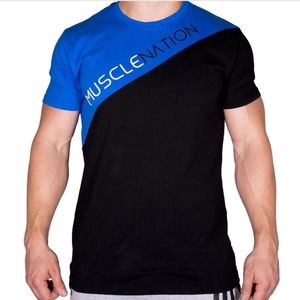 Muscle nation diagonal tee shirt